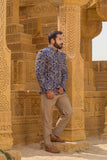 Sequence Embroidery Prince Coat For Men's