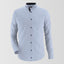 Light Gray Formal Shirt With Black Contrast For Men's