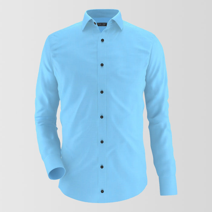 Sky Blue Formal Shirt For Men's