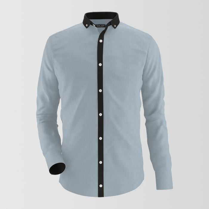 Light Gray Stylish Formal Shirt For Men's Main image