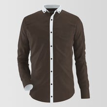 Load image into Gallery viewer, Brown Stylish Formal Shirt For Men&#39;s
